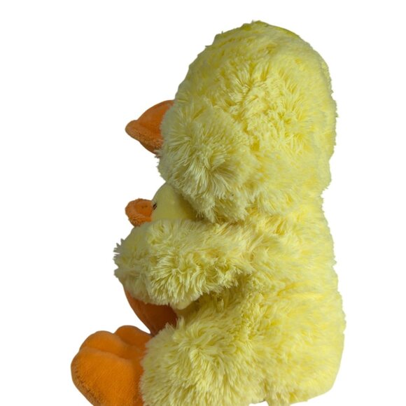 Soft Plush Yellow Duckling Hugging Baby Duck Stuffed Animal Toy - Picture 2 of 5